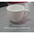 Haonai Nice quality white porcelain Espresso Coffee Cup